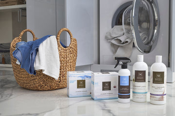 Laundry care range ingredients are concentrated enough to remove the toughest stains, yet gentle on all fabrics. Low suds, non-toxic, completely natural ingredients is perfect for sensitive skin and completely safe for newborns and baby. Naturally softening, hence no need for fabric softener.